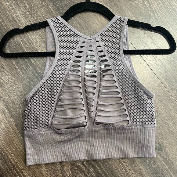 NWT Mono B Laser Cut Seamless Sports Bra Arcane Size Small - Picture 4 of 5